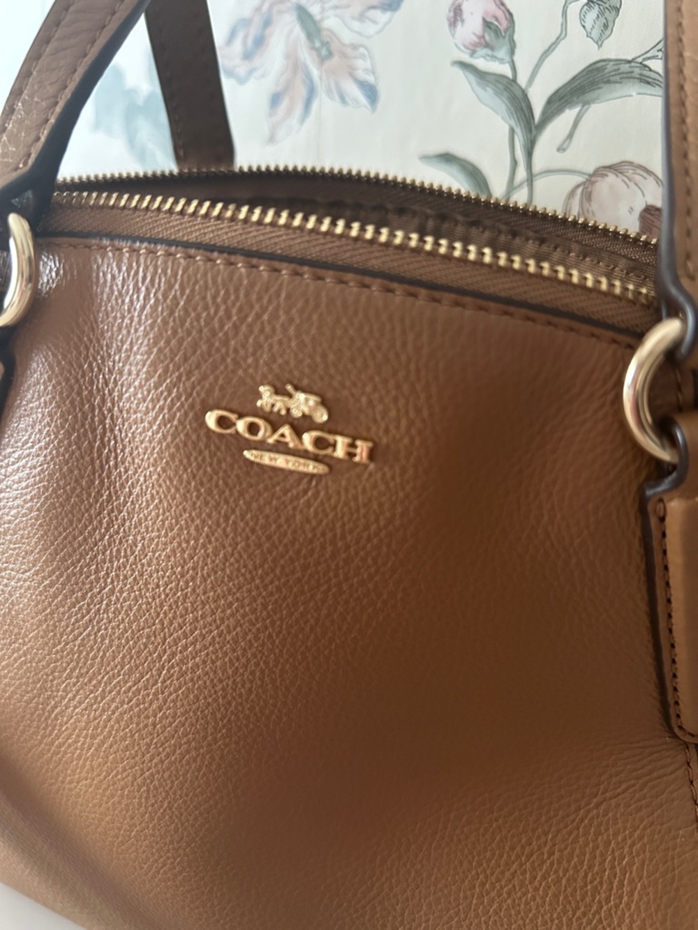 Coach Mini Kelsey Satchel Saddle Brown - Picture 2 of 6